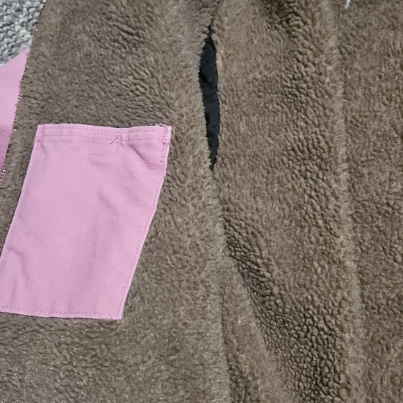 Vintage Women's Pink Carhartt Brown Sherpa-Lined Jacket Coat - Picture 15 of 15